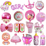 foil balloons Baby Boy air Balloons 1th baby stroller ball for girl Birthday inflatable Party Decorations Kids cartoon hat