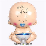 foil balloons Baby Boy air Balloons 1th baby stroller ball for girl Birthday inflatable Party Decorations Kids cartoon hat