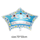 foil balloons Baby Boy air Balloons 1th baby stroller ball for girl Birthday inflatable Party Decorations Kids cartoon hat