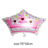 foil balloons Baby Boy air Balloons 1th baby stroller ball for girl Birthday inflatable Party Decorations Kids cartoon hat
