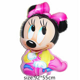 foil balloons Baby Boy air Balloons 1th baby stroller ball for girl Birthday inflatable Party Decorations Kids cartoon hat