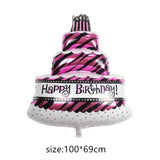 foil balloons Baby Boy air Balloons 1th baby stroller ball for girl Birthday inflatable Party Decorations Kids cartoon hat