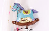 foil balloons Baby Boy air Balloons 1th baby stroller ball for girl Birthday inflatable Party Decorations Kids cartoon hat