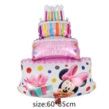 foil balloons Baby Boy air Balloons 1th baby stroller ball for girl Birthday inflatable Party Decorations Kids cartoon hat