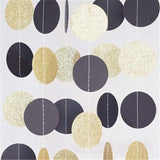 20 pieces 2M Glitter Circle Polka Pink White Gold Dots Happy Birthday Party Toys baby Hat Gift Garland baby toys